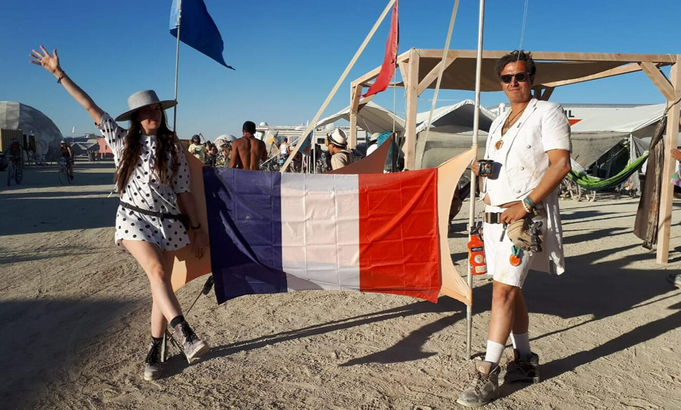 Gui and Camille, @ our French Friday Event